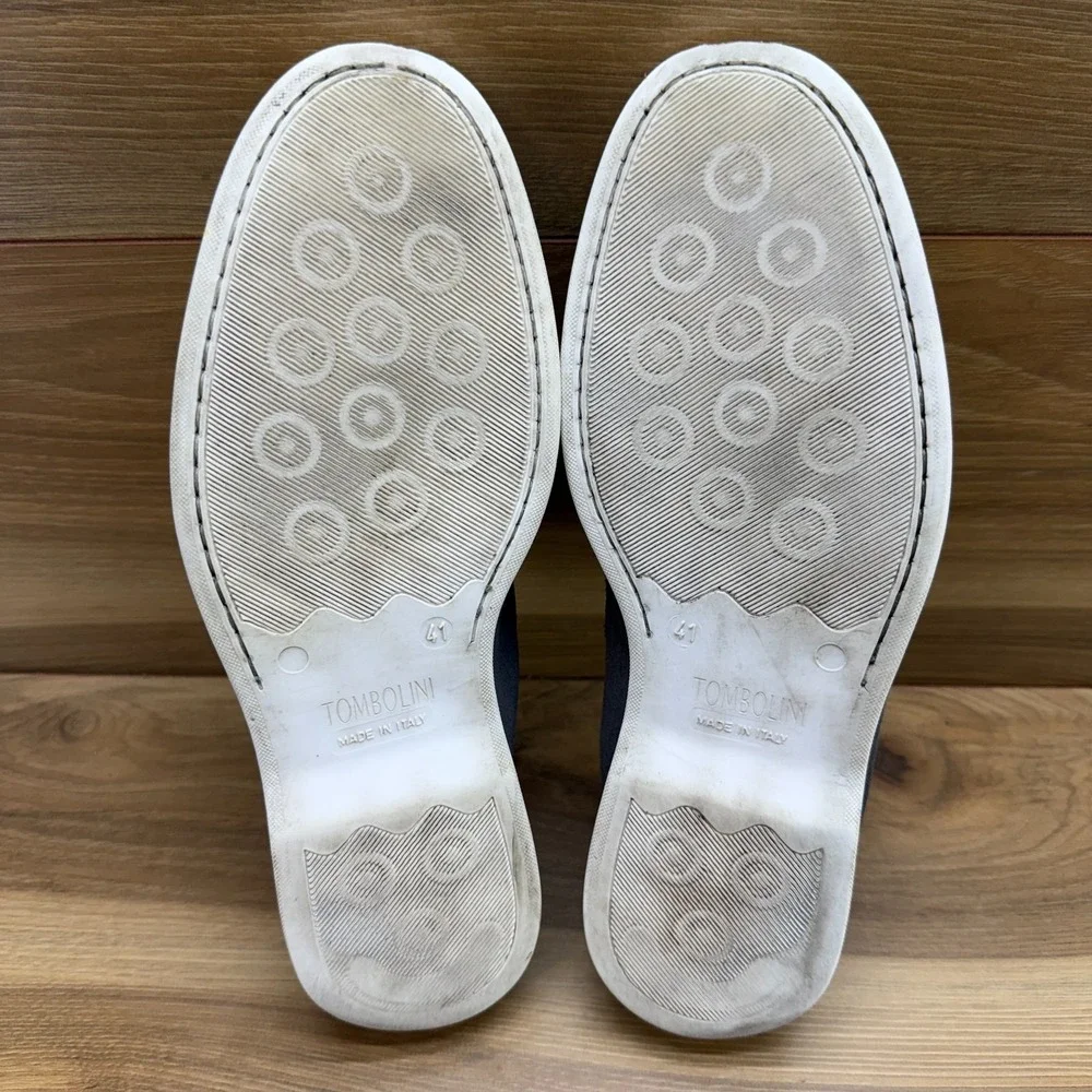 TOMBOLINI Summer Walk Venetian Loafer Mens 8 EU 41 Gray Suede Moc Toe Casual